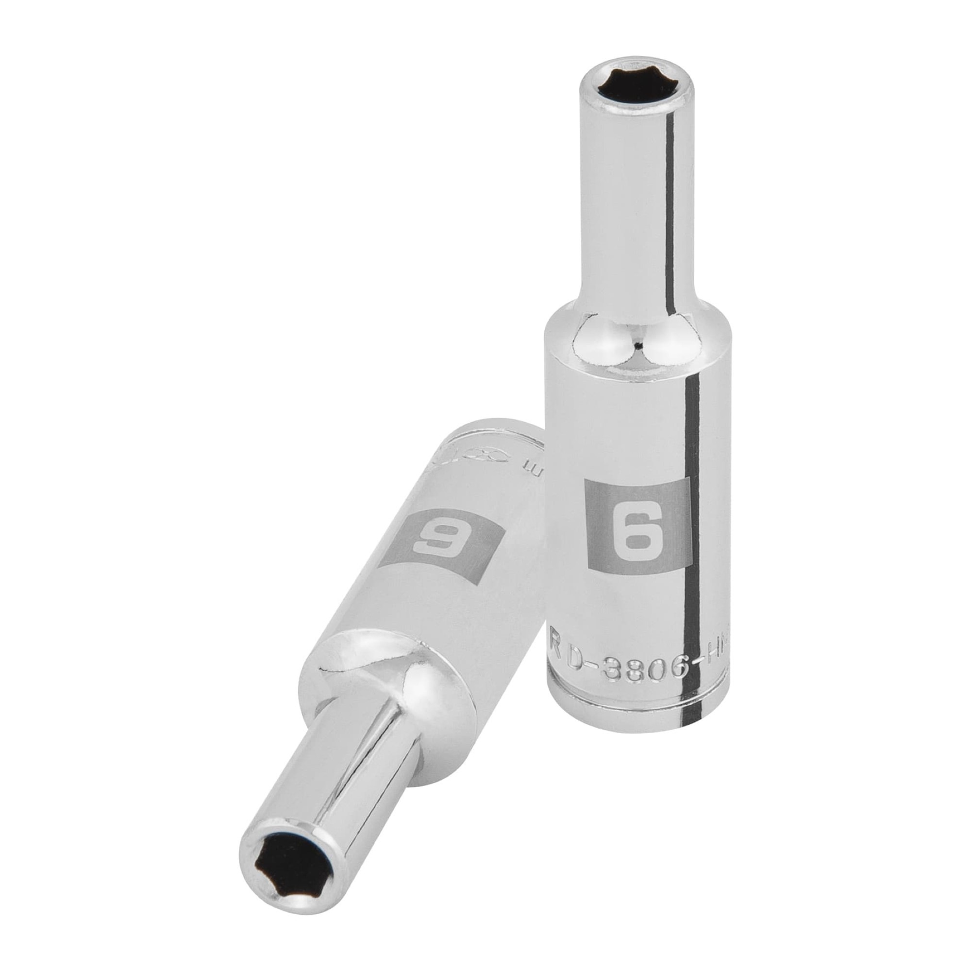 Copa Larga De 6 mm 6 Puntas Cuadrante 3/8"